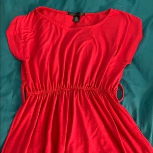 Red aline dress